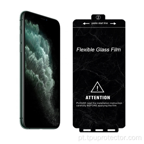 Protetor de tela de vidro flexível 9H para IPhone11 Pro